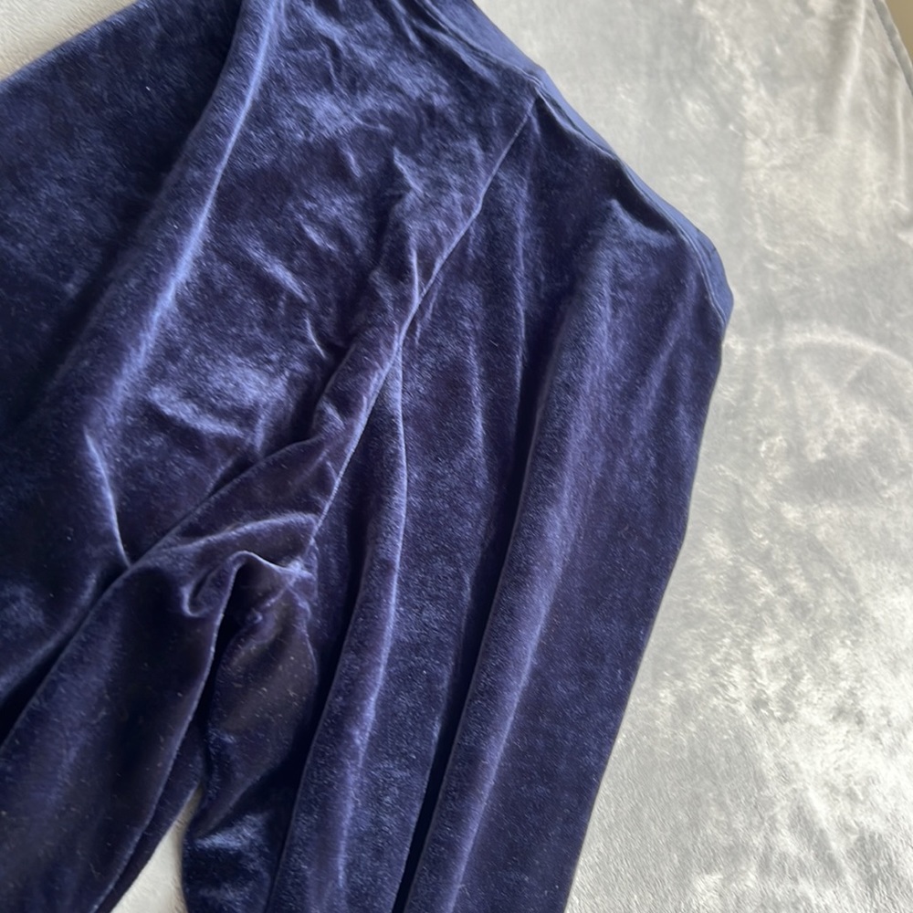 NWOT Blackmilk Velvet Deep Blue High Waisted Leggings ~ LIMITED Size Medium - Picture 10 of 15
